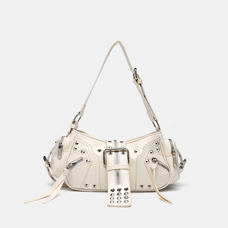 Girls Y2k Shoulder Bags for Women Large Capacity Grunge Tote Handbag er Female Multi-pocket Underarm Bag Trend 241104