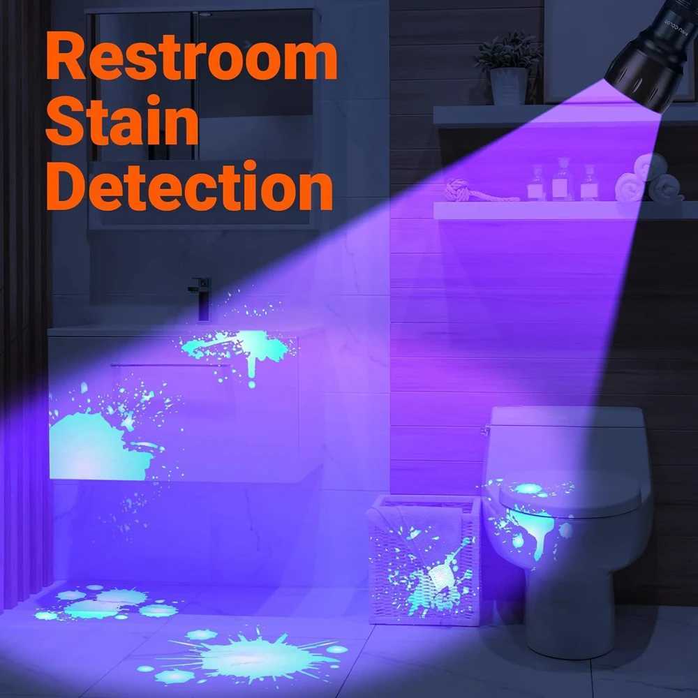 Black Light UV Light 21LED UV Light 395400nm LED UV Flashlight torch light lamp safety UV detection For Pet Urine Stains C250915