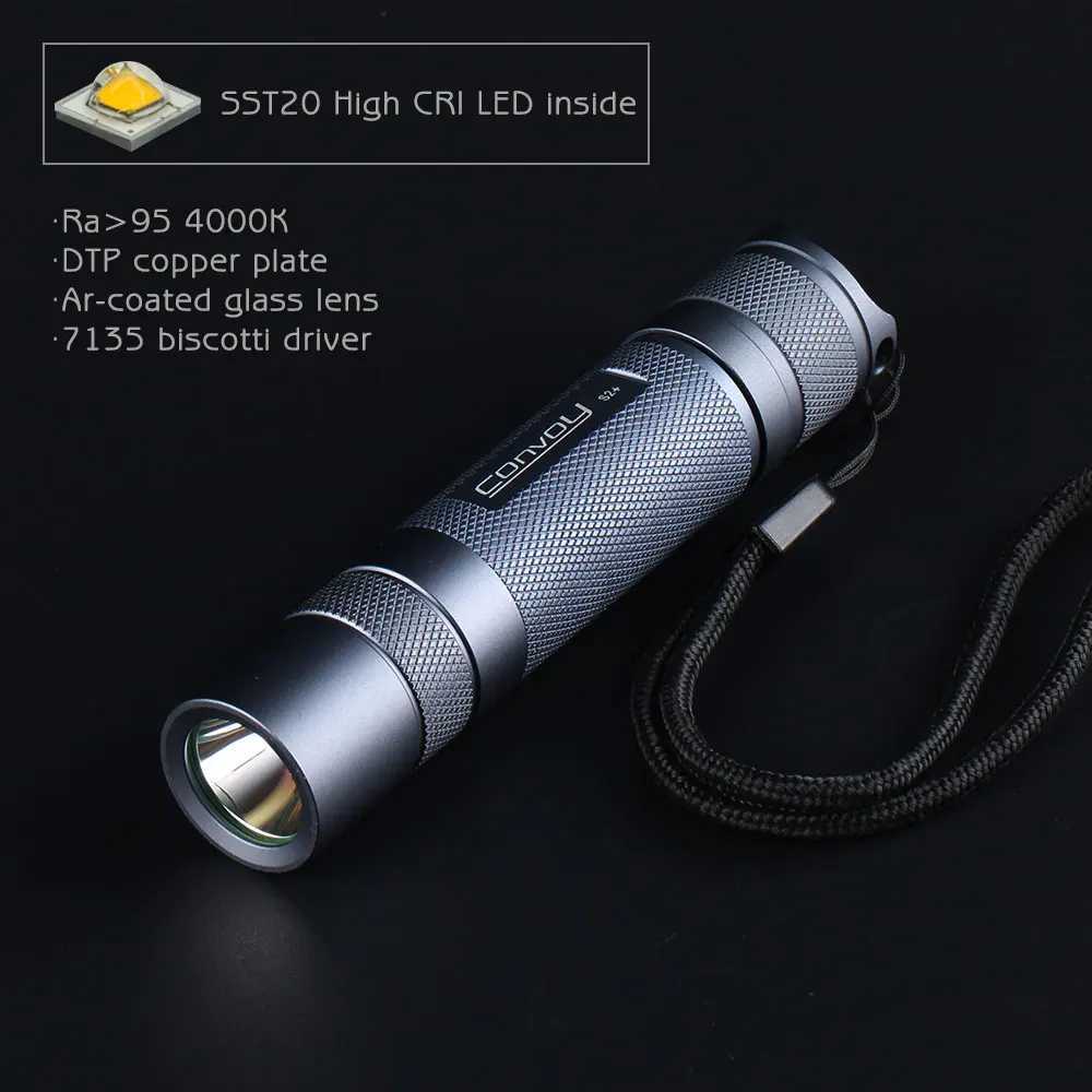 Convoy S2 SST20 Flashlight Linterna LED 18650 Flash Torch Light Temperature protection Camping Hiking Work Light Bicycle Lamp C250915