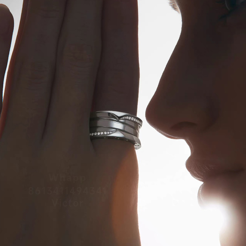 ADITA zero 1 rock designer ring for woman Silver diamond European size diamond jewelry gift for girlfriend with box 035A