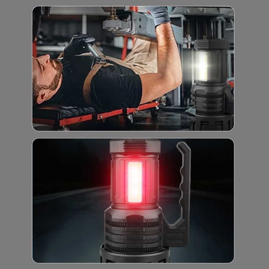 Rechargeable High Power Led Flashlights Ultra Long Lighting Distance Lamp Searchlight Bright Powerful Lantern Torches C250915