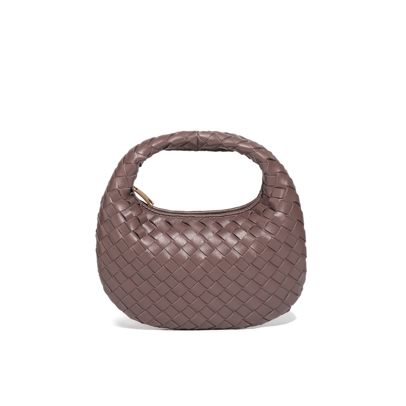 2025 New And Fashionable Handheld Dumpling Simple Hand Woven Women's Bag, Single Shoulder Crossbody Bag fashion Designer