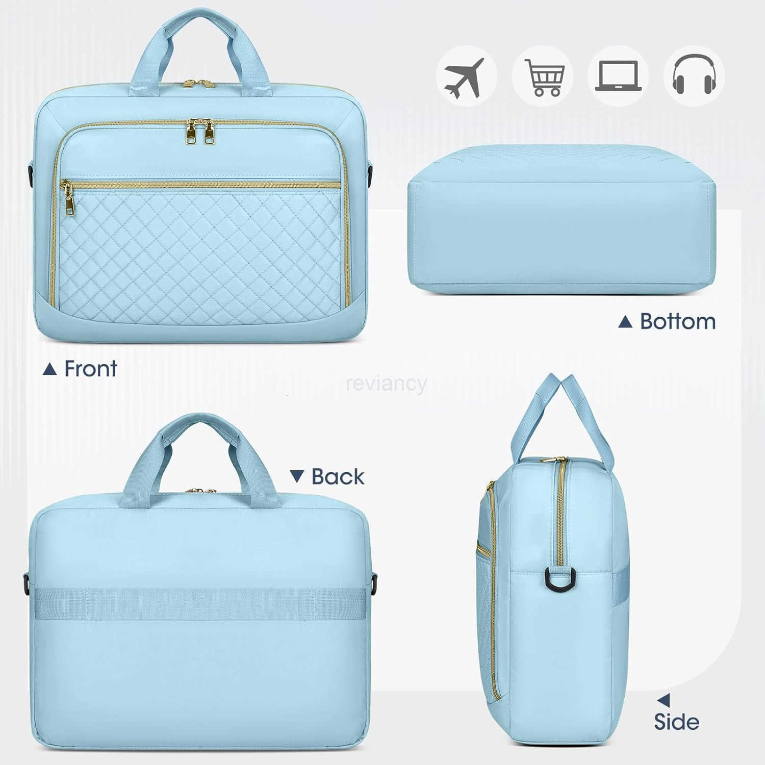 Laptop Bag 173 Inch Laptop Briefcase for Men Waterproof Shoulder Messenger Bag Large Computer Bag for Business Office Work College BlackW250914