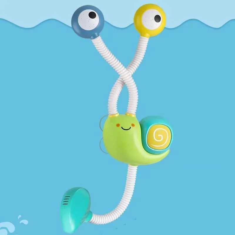 Electric Dual Spray Bath Toy for Toddler Cartoon Snail Shower Head wth Water Play Sensory Fun BPAFree Baby Bathtub Learning Set C250915