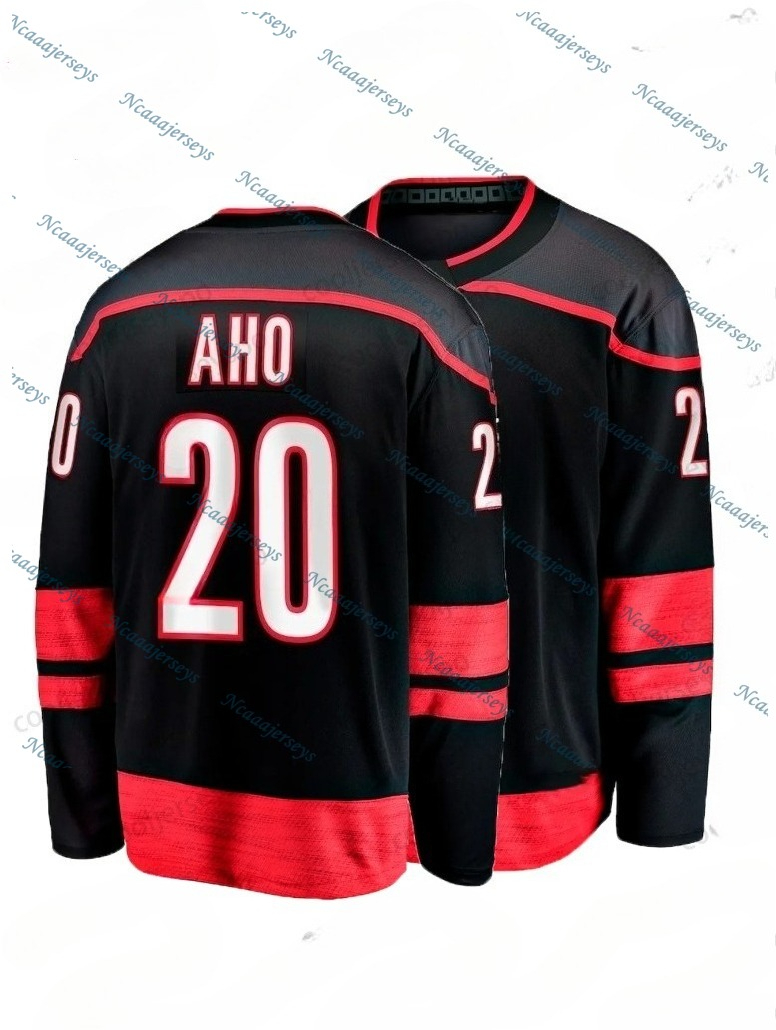 Custom 2025-26 Hockey Jersey Sebastian Aho Andrei Svechnikov Jaccob Slavin Seth Jarvis Brent Burns Mens Womens Youth