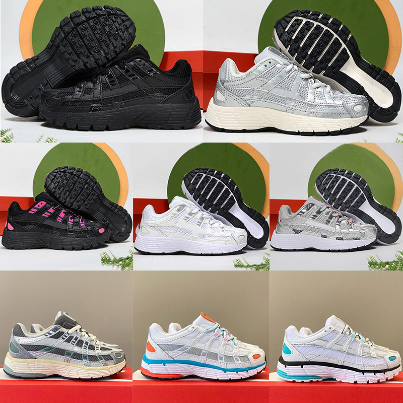 Designer P6000 Kids Shoes Toddler Athletic Children Sneaker Triple White Black Gold Red Blue girls boys kid Child Outdoor Trainer Sports EUR 24-37