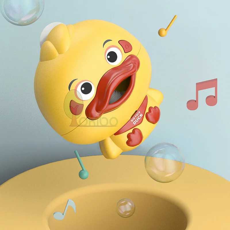 Baby Bath Toys Bubble Machine Duck Music Kids Bath Toy Bathtub Automatic Bubble C250915