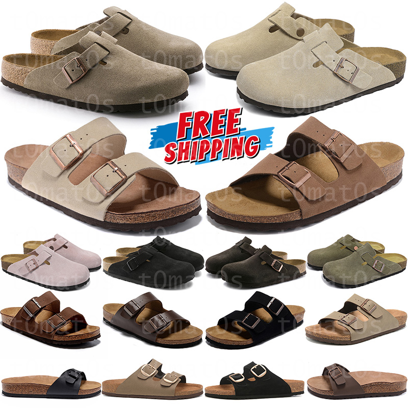 Free Shipping Clog Slippers Designer Sandals Women Men taupe black Slides Shoes Buckle Clogs mens womens sliders trainers flip flops sandles sandales