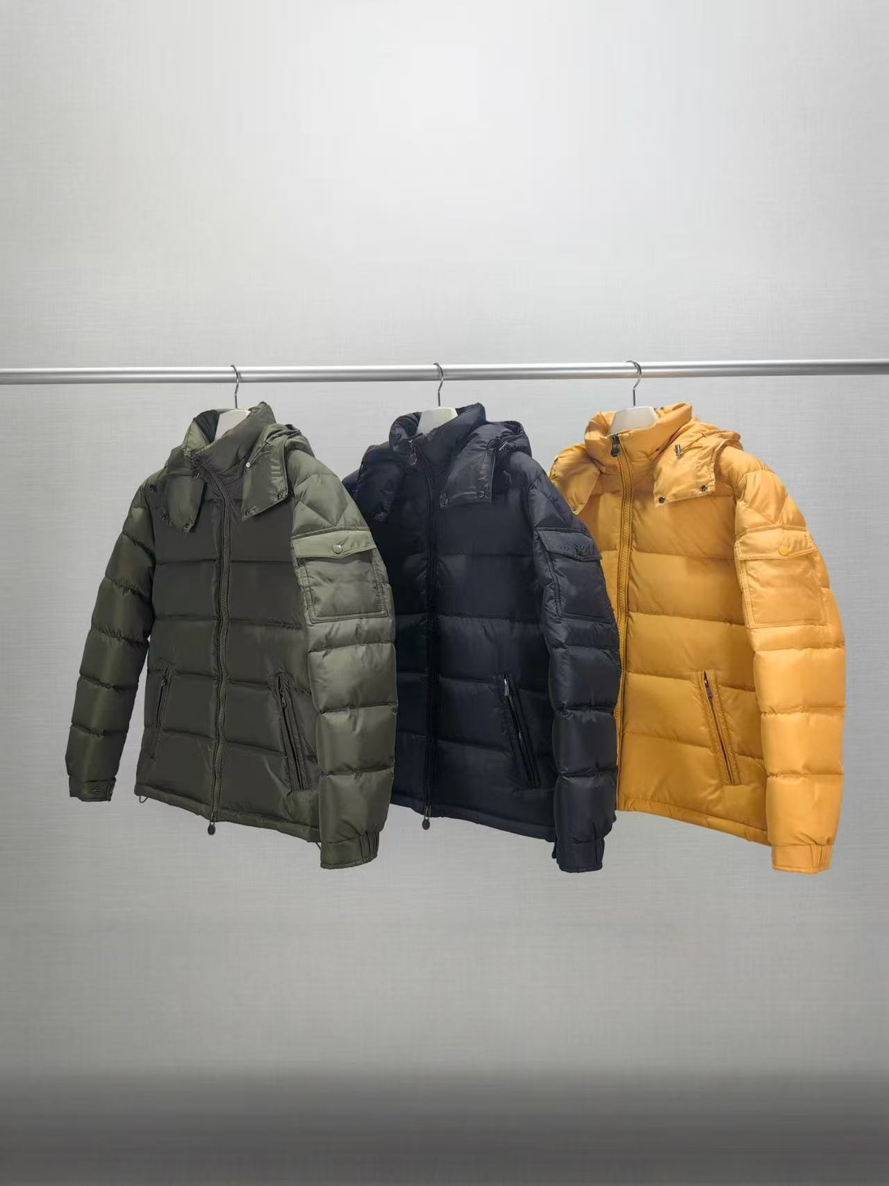 Mens Doudoune Puffer Jacket Winter Jackes Designer Matte Jacket NFC Arm Scan Round Zipper Winter Warm Windproof Down Jacket Couple Model New Clothes