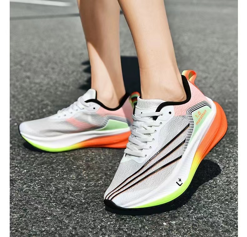 ONKE Running Women Autumn Lightweight Breathable Shock Absorption Mesh Sports Men Thick Bottom Non-slip Wear-resistant Marathon Shoes