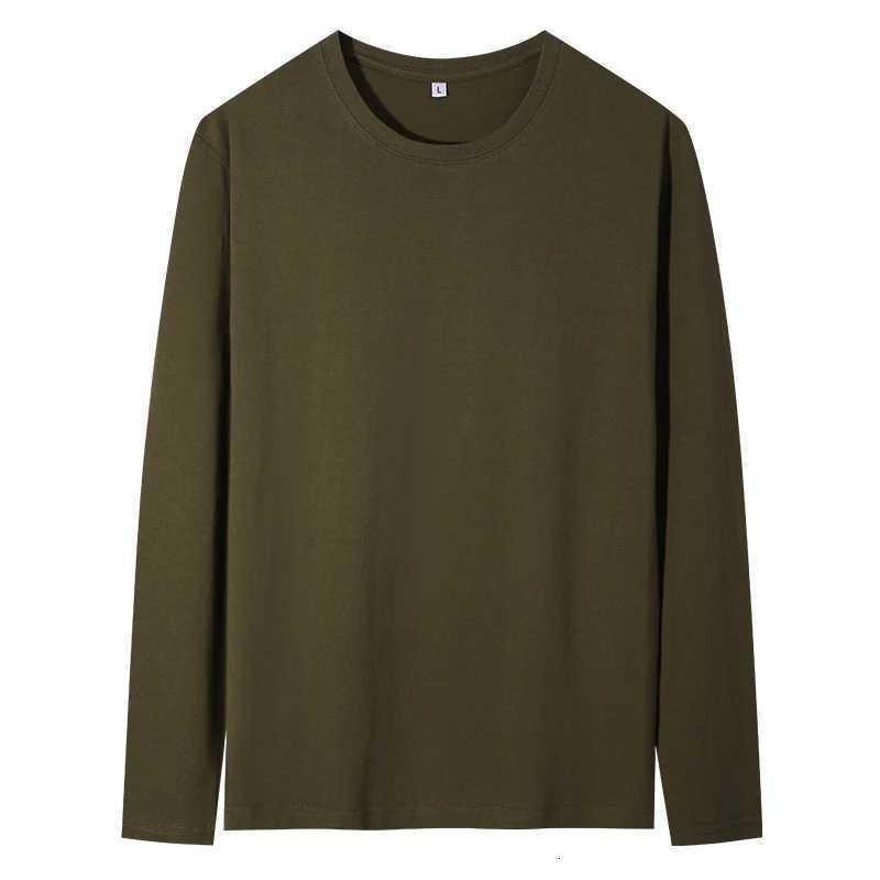 2025 Spring Summer Mens ONeck TShirt Long Sleeve T Shirt Male Solid Tshirt Man Clothing Breathable Men Tops TeesXJ250915