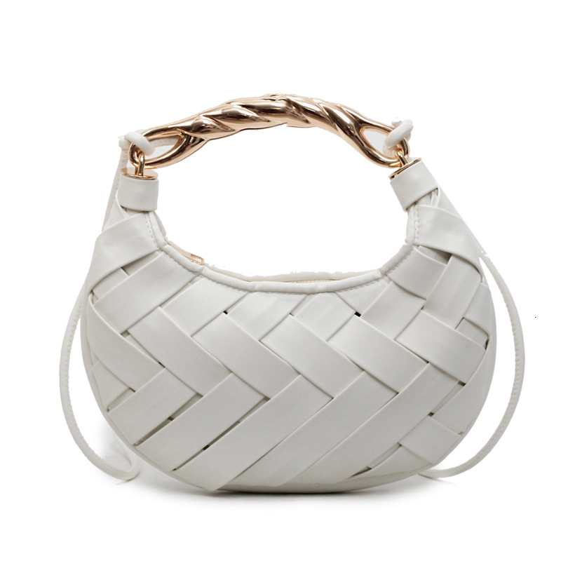 Luxury Brand Designer Bag Women's Bag Woven Texture Handbag Crescent Dumpling Bag 2025 New Niche Design Korean Version Single Shoulder Crossbody 