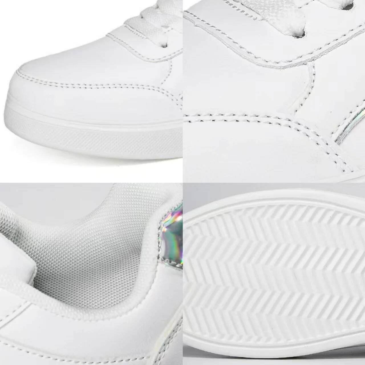 Hot Sell Women's Lightweight Casual Fashion Walking Shoes White Lace-up Sneakers Plus Size Platform Vulcanized Shoe ddmymonkey