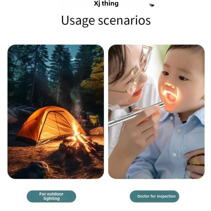 Mini Portable Medical Handheld LED Pen Light Flashlight USB Rechargeable Dental Nurse Flashlight Rechargeable C250915