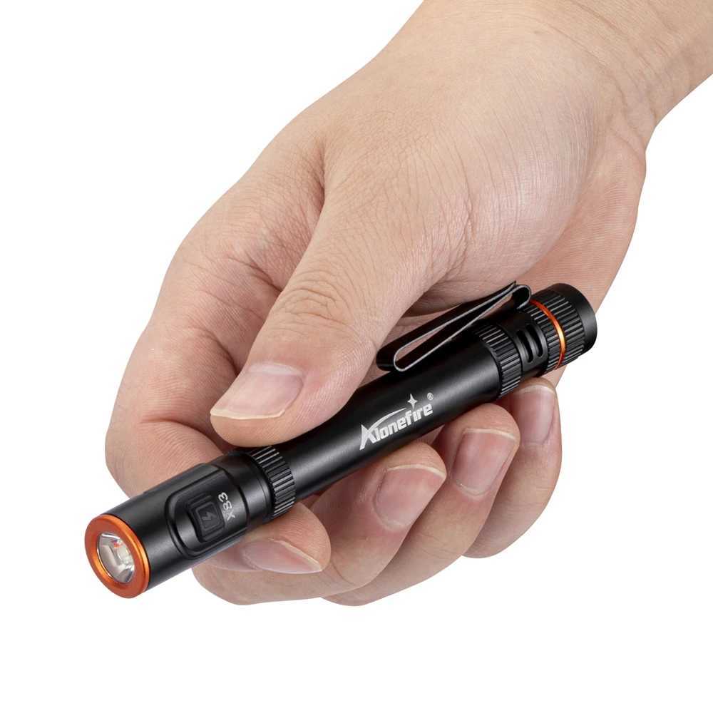 Mini EDC High Bright Pen Flashlight USB Rechargeable Magnet Small Pen Clip Torch Outdoor Camping Hiking Emergency lighting Light C250915
