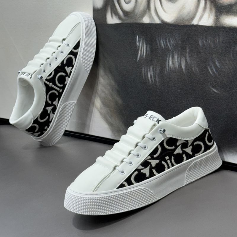 Designer Shoes Men's Shoes 2025 New Spring Breathable Casual Shoes Embroidered Printed Trendy Shoes Soft-soled Board Shoes Free shipping
