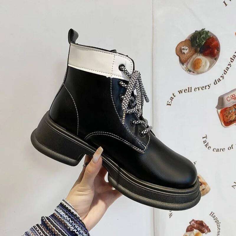 New Women's Ankle 2022 Platform Gothic Autumn Winter Thick-soled Lolita Japanese JK Boots College Girls Shoes