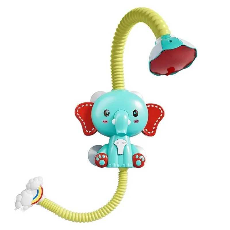 Baby Bath Toy with Shower Head Dinosaur Water Spray Squirt Shower Faucet and Bathtub Water Pump Summer Essentials for Toddlers C250915