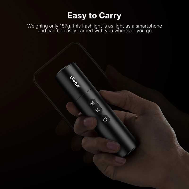 Ulanzi LM07 Videography Flashlight Zoomable Photography Fill Light Ambience Light with 14 Thread for Camera Stand Cage C250915