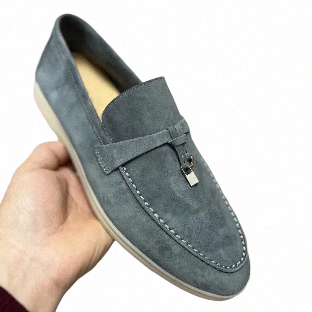 designer shoes With Box Summer Charms Walk Suede Leathers Sandals Loafers womens mens Shoes Leather Slip on Flats Women Luxury Designers Sneakers EUR3 58HB#