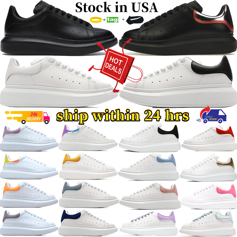 Designer Sneakers Mens calfskin platform men running Casual Shoes local warehouse oversized triple white black pink glitter men trainers women sports shoe EUR 36-45