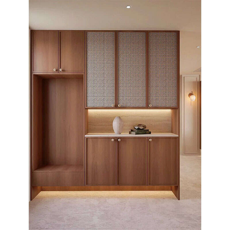 Whole House Direct Delivery Mid-Century Style Wardrobe Shoe Cabinet Sideboard Door Panel Skeleton Line