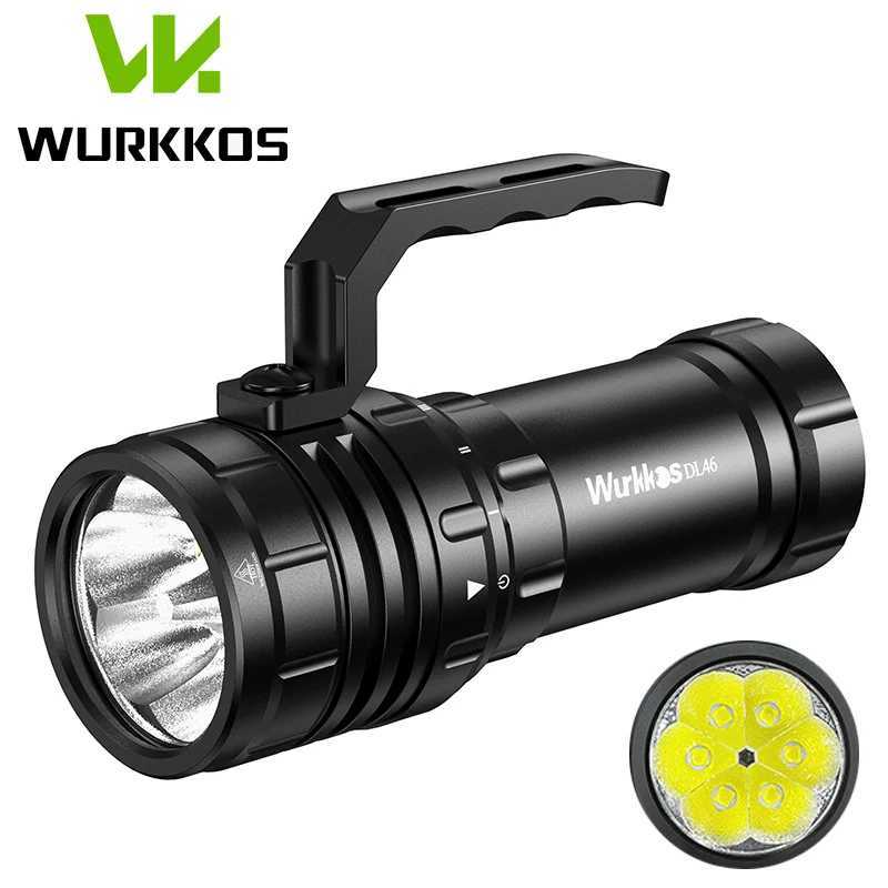 Wurkkos DL46 20000LM Super Bright Diving Flashlight 608M Range Rechargeable Underwater Lantern 30000mAh 46950 Battery Power Bank C250915