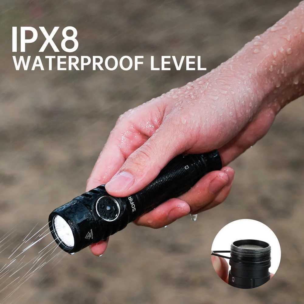 Sofirn SC29 3000Lm TypeC Rechargeable Flashlight XHP50B LED Powerful 21700 EDC Torch IPX8 for Camping C250915
