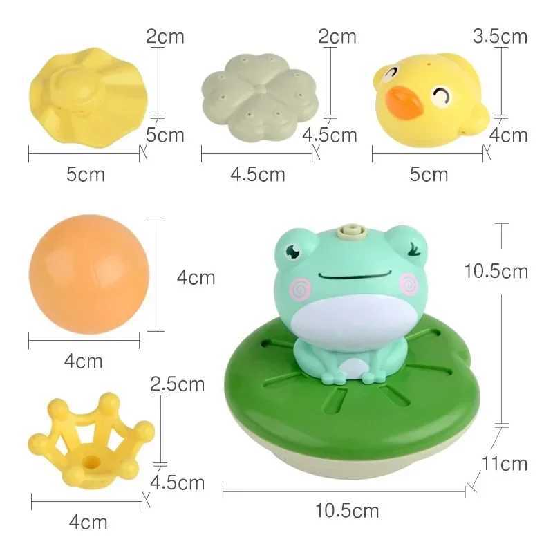 New Baby Bath Toys Electric Spray Water Floating Rotation Frog Sprinkler Shower Game For Children Kid Gifts Swimming Bathroom C2509151
