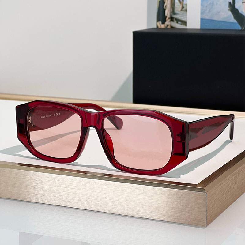 New Fashion Design Square Sunglasses Women sunglasses CH5554 Designer Acetate Frame Red Lens Sunglasses Holiday Beach Party Sunglasses UV400 Comes with Box
