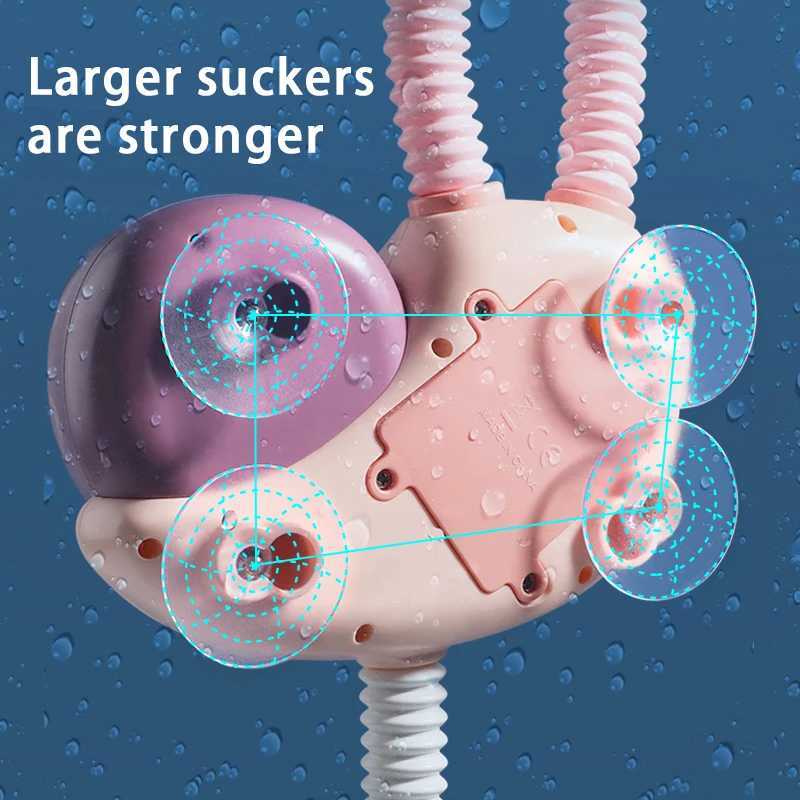 New Bath Toys Baby Water Game Snail Model Faucet Shower Electric Water Spray Swimming Bathroom Baby Toys For Kids Gifts C250915
