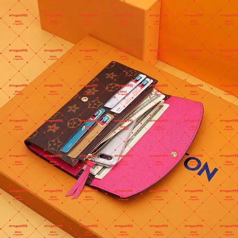 New designer bag Top quality Womens billfold zippy wallet victorine wallet emilie purse mirror quality pocketbook passport holder coin bag fashion leather purse