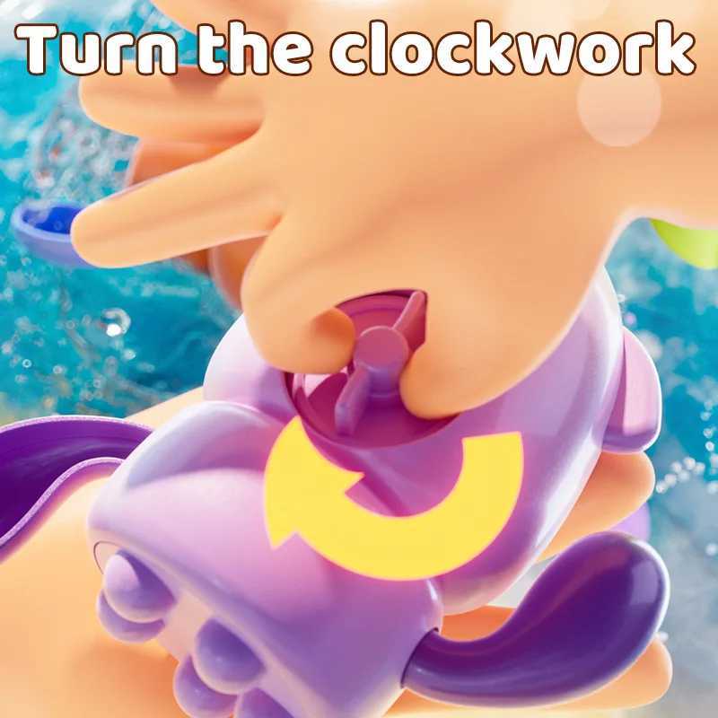 New childrens bath toys with winding chains childrens water play and bath toys octopus water toys C250915