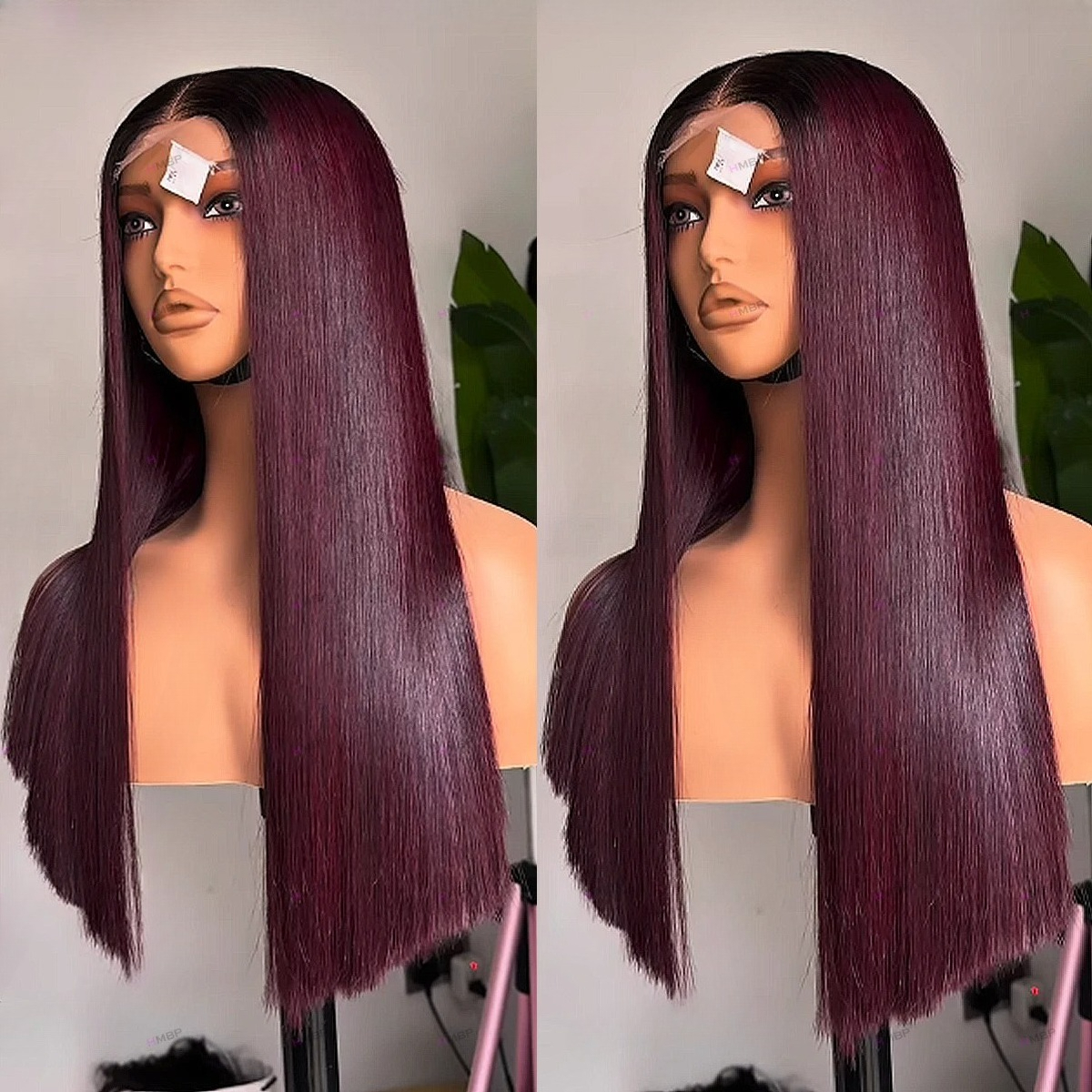 40 Inch Bone Straight Human Hair Wig Brazilian Wigs For Women 13x4 Burgundy 13x6 HD Lace Frontal Human Hair Wig 360 Full Lace Wig Synthetic Hair Wig
