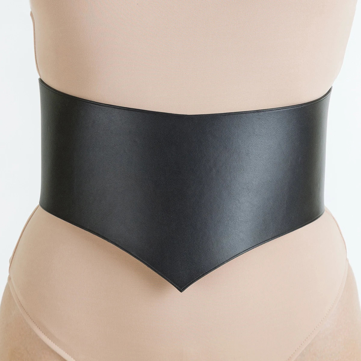 Wide Leather Belt Women Belt Female Street Style Wide Decoration Wide Black Belt Plus Size Belt Punk Leather Corset Belt250915