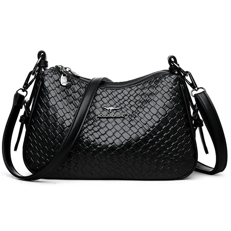 Luxury Brand Designer Bag Large Capacity Single Shoulder Bag New Korean Style Trendy Fashion Woven Casual Versatile Crossbody Bag One Piece Dropshippi