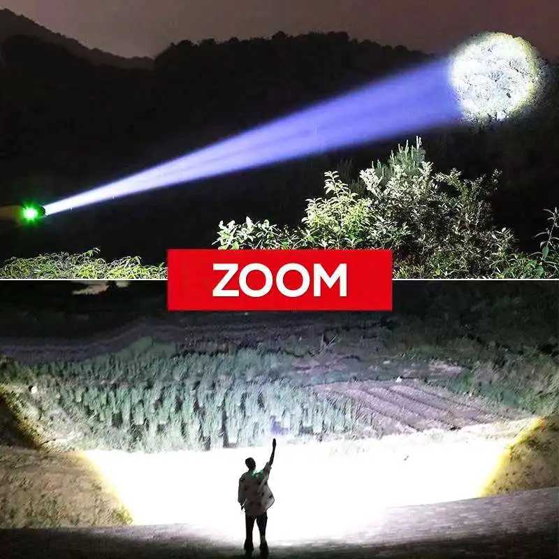 XHP390 Most Powerful Flashlight Usb Rechargeable Flashlight Strong Light Military Tactical Lantern Camping Hunting Outdoor Torch C250915