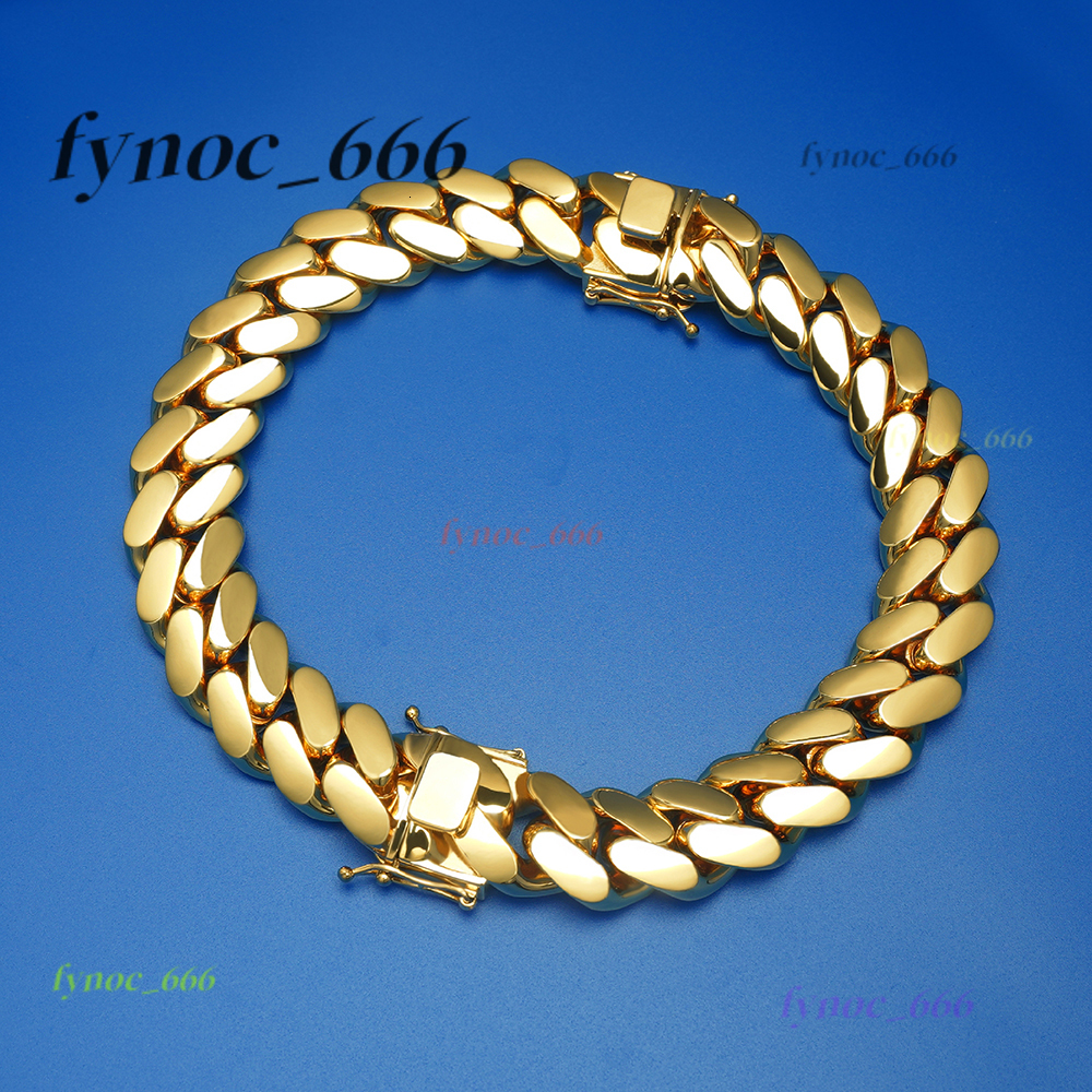 Customized 24k Gold 20mm Cuban Chain Wholesale HipHop Cuban Chain Miami Chain Necklace