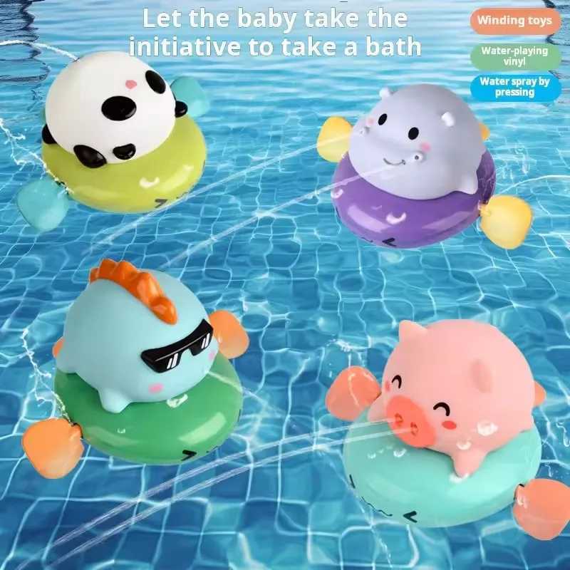 Bath Toys for Kids Fun Floating Squeeze and Squirt Bathtub Squirters Cute Floating Swim Cartoon Animal Childrens Water Bath Toy C250915