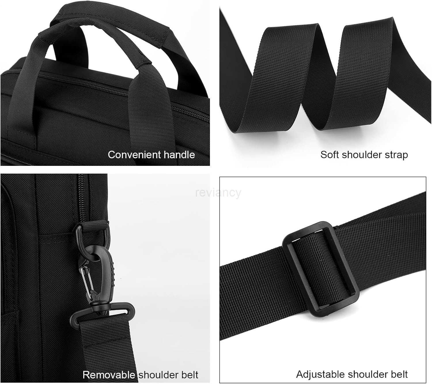 Laptop Bag 156 Inch Briefcase for Men Women Waterproof Nylon Lightweight Shoulder Computer Messenger Handbag for Business Office Work Travel College B