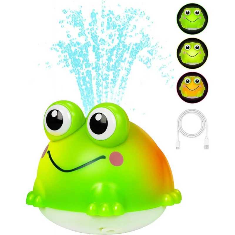 Baby Bath ToysAutomatic Spray Water Frogs Rechargeable Light Up Bath Time Toys Bathtub Pool Water Sprinkler Toy for Kids C250915