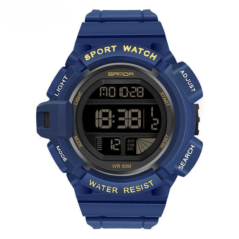 DHwatches Sanda Hot-Selling New Electronic Simple Personality Luminous and Women's Wristwatch Multi-Functional Outdoor Sports Waterproof Men'