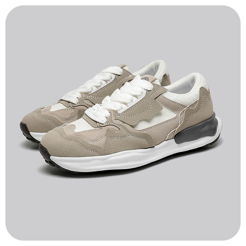 MeiReTu free shipping Running Shoes Classic Fashionable Breathable Thick Bottom Running Casual Sports Mens Shoes Black Grey Sports sneakers