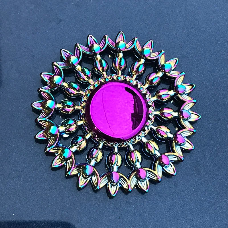 Rainbow Fidget Metal Spinner Colorful Finger Spinners High Speed Hand Spinners Fidget Toys for Stress Anxiety Relief for Adults 250912