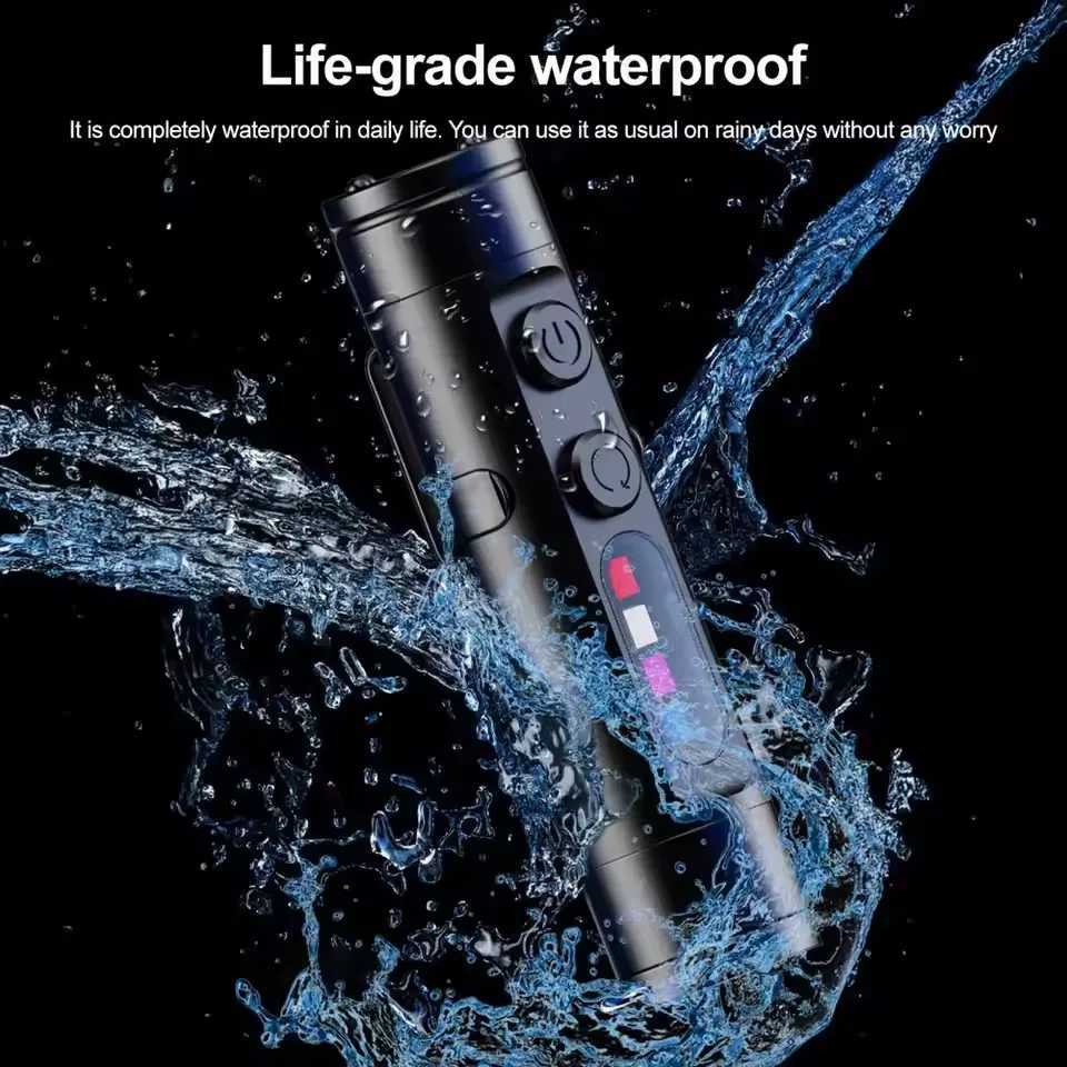 Taclite Mini Flashlight Emergency Torch Rechargeable Magnetic LED Tactical Flashlight EDC Strong Light Outdoor LED Camping Lamp C250915