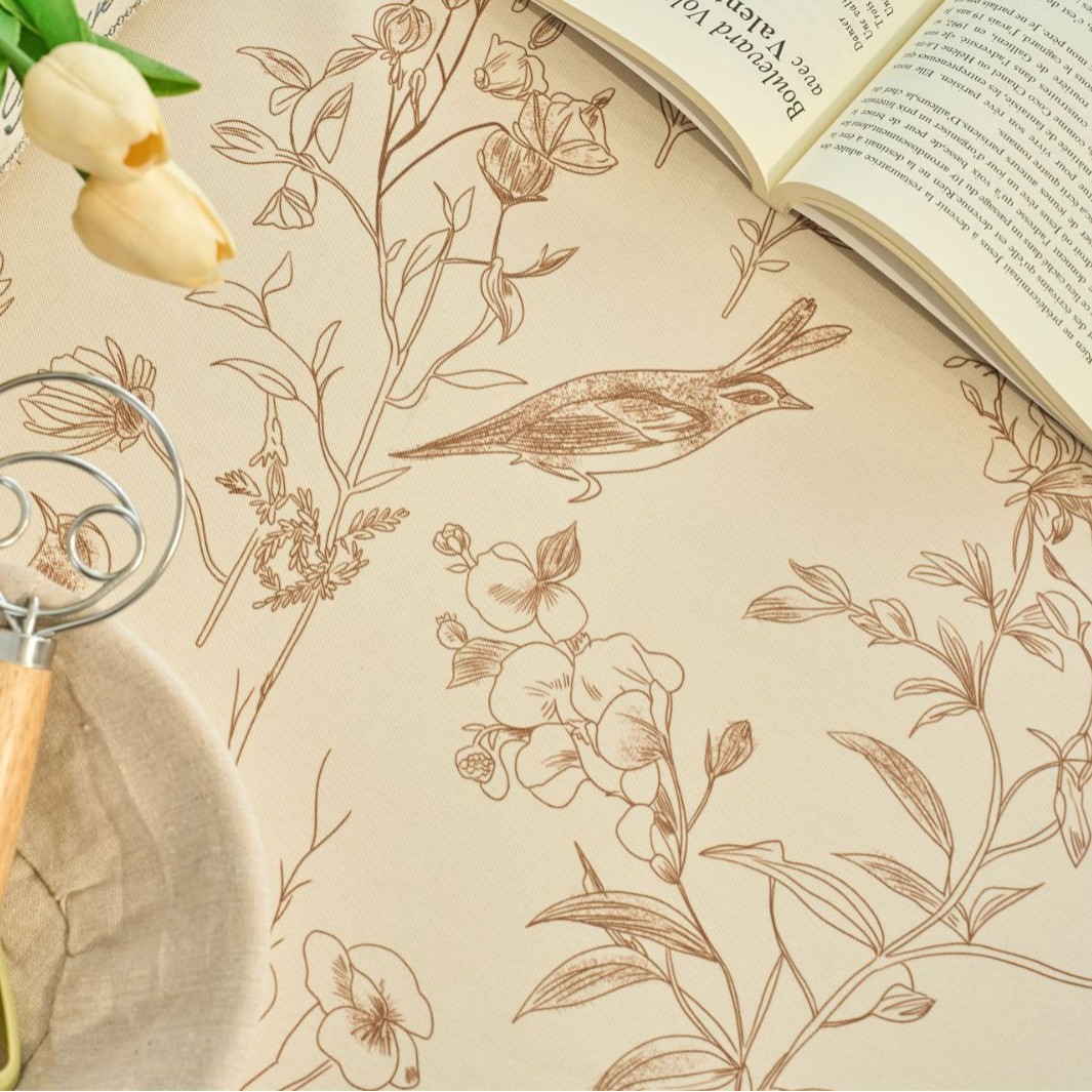 Tablecloth rectangular waterproof printed tassel tablecloth living room coffee table cover dustproof M29L01