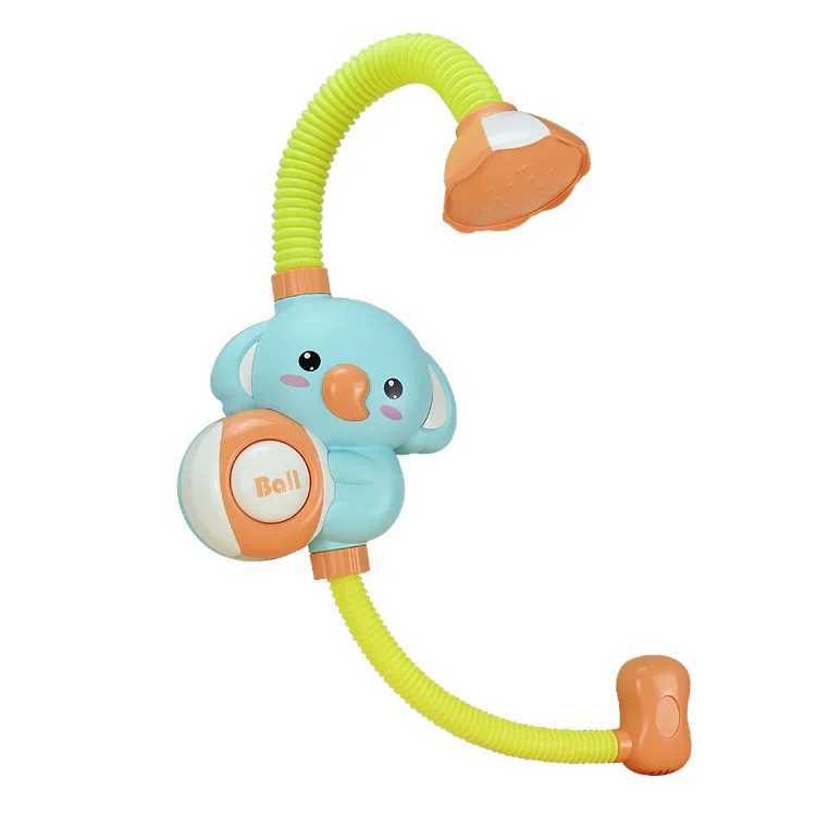 New Bath Toys Baby Water Game Elephant Model Faucet Shower Electric Water Spray Toy For Kids Swimming Bathroom Baby Toys Gifts Y250915