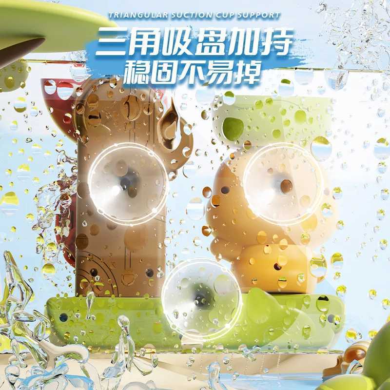 Cartoon Cute Duck Childrens Bathroom Bath Toy Wall Hanging Suction Cup Rotating Fun Summer Baby Water Playing Interactive Set C250915