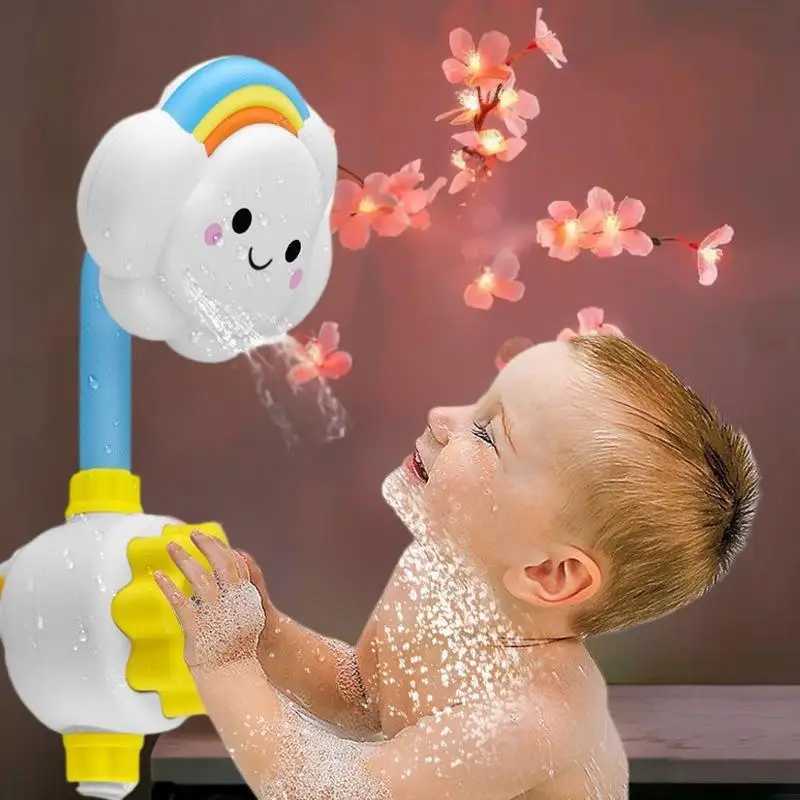 Kids Bath Toy Splashes Water Sprinkler Game with Cloud Model Bathroom Faucet C250915