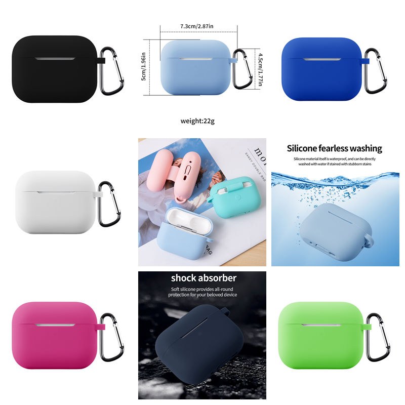 2.0MM Earphone Protector Soft Silicone Cases For AirPods Pro3 Pro 3 2025 Bluetooth Earphones Covers For Air pod AirPod Pro3 Plain Rubber Case With Car
